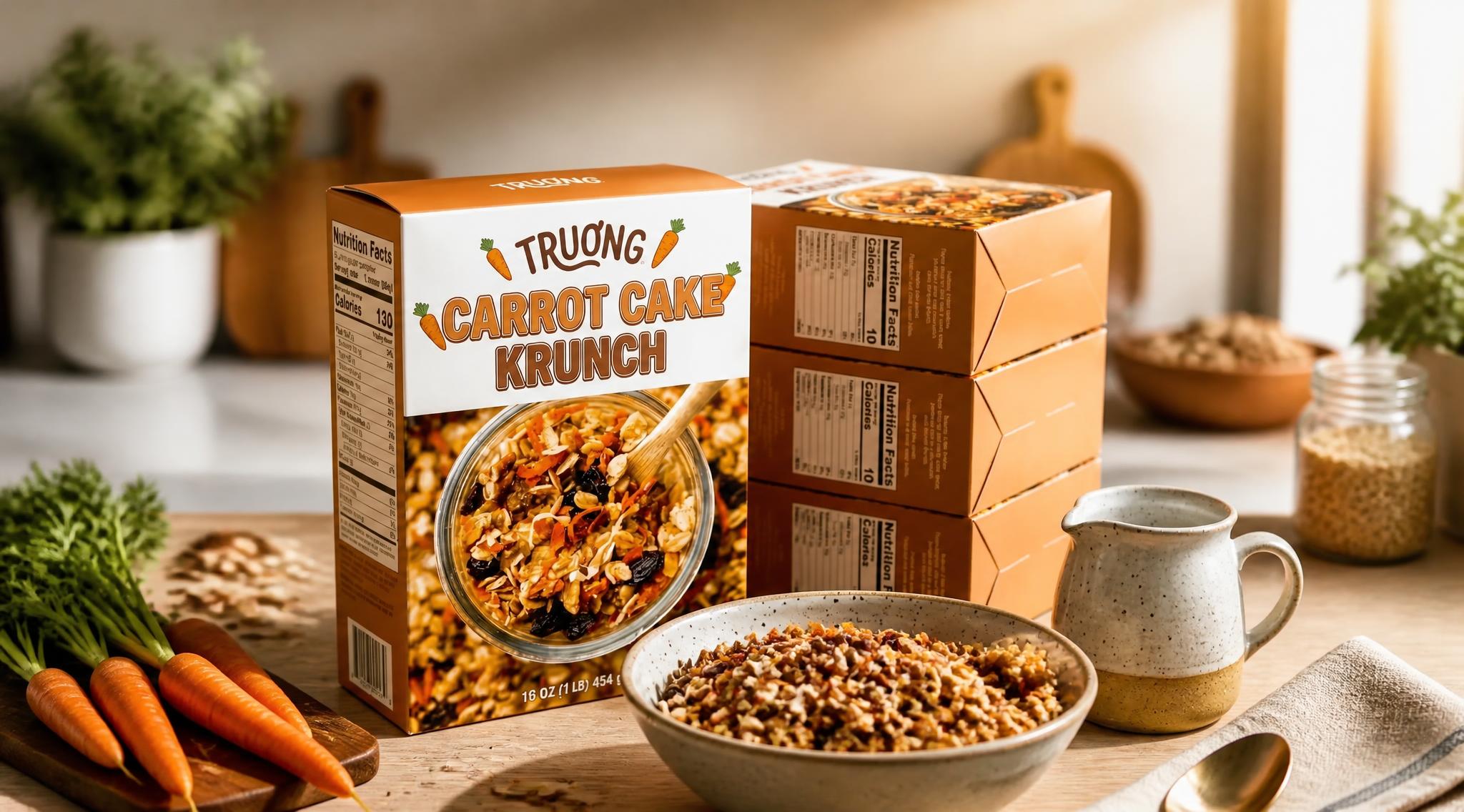As Clean-Label Breakfast Demand Accelerates, TRUONG Makes Its Move With Carrot Cake Krunch