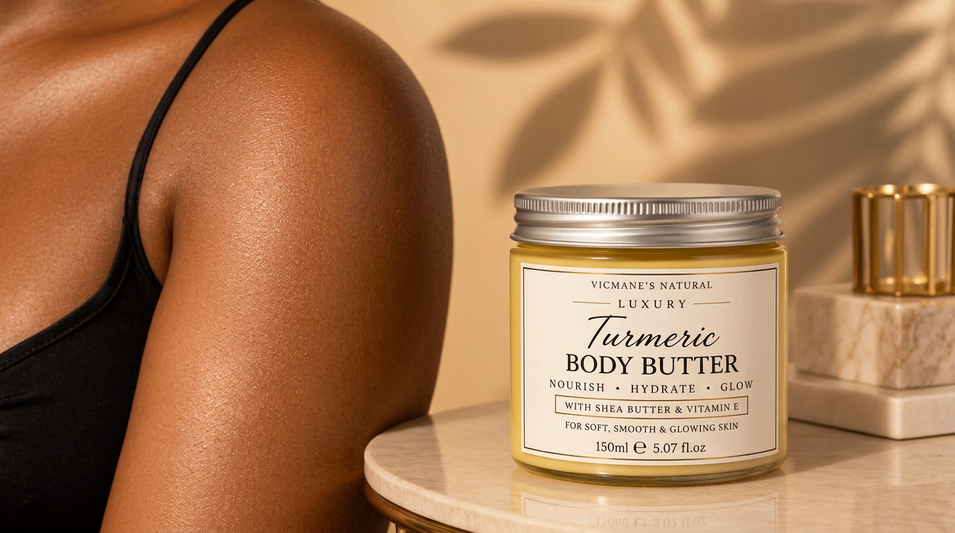 From Damp Skin to Daily Glow With Vicmane’s Natural Luxury Turmeric Body Butter