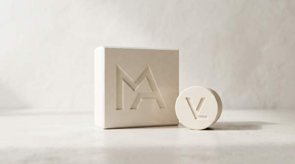 Editorial illustration for Why Luxury Logos Keep Getting Simpler
